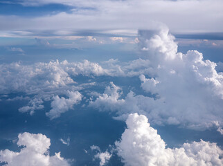 Wall Mural - Clouds of different shapes in the sky