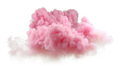Aufkleber - Romantic sundown pastel pink clouds cutout transparent backgrounds 3d rendering png