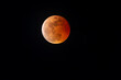 © alenthien - Nature image of total lunar eclipse moon