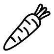 carrot outline icon