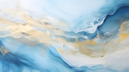 Wall Mural - Dark abstract modern marble liquid acrylic texture with trend color with golden dust. 