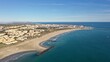 survol du cap d'Agde dans le sud de la France, Hérault, Occitanie