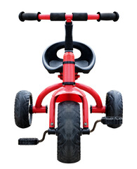 red three wheel bicycle