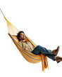 Man Relaxing in a Hammock, relaxation, leisure, hammock nap, peaceful, png