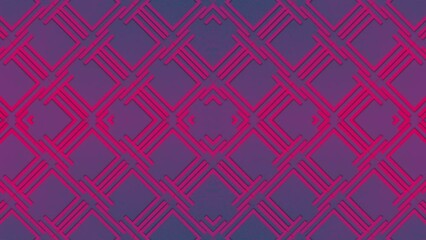 Aufkleber - Geometric composition of simple animated shapes in neon color. Modern concept background. Digital seamless loop animation. 3d rendering. 4K, Ultra HD resolution