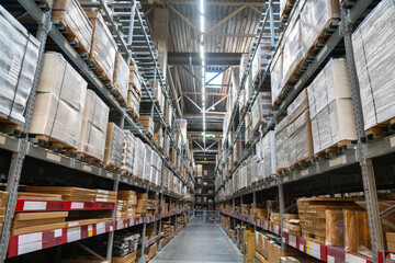 Poster - Self-service warehouse in a hardware store.