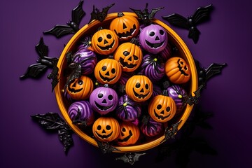 Poster - Candy and spider treats for Halloween