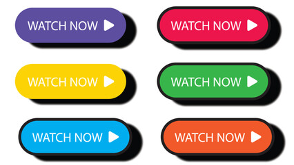 click buttons for website watch now, editable text