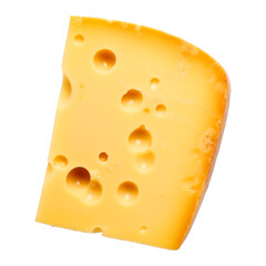 Wall Mural - isolated illustration of cheese part. Created with Generative AI