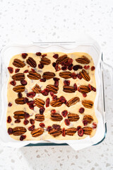 Wall Mural - Homemade White Chocolate Cranberry Pecan Fudge