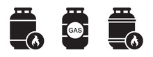 Gas Tank Icon. Gas Cylinder Icon, Vector Illustration