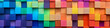 © Diana - Colorful background of wooden blocks. Spectrum of multi colored wooden blocks
