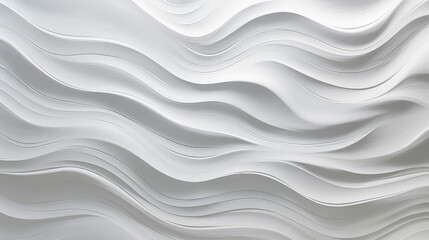 Wall Mural - Abstract wavy 3d render style background in light color. Beautiful geometric background with curves. 