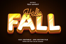 Hello Fall Editable Text Effect