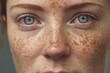 freckled face background