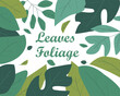 illustration of a green leaves, for social media, web, banner, promotion