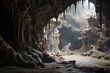An awe-inspiring and enigmatic cavern where a mythical creature resides. Generative AI