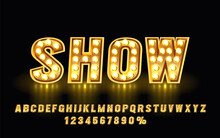 Show Font Set Collection, Letters And Numbers Symbol. Vector
