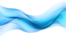 Cold Blue Air Currents. Abstract Light Air Effect, Wind, And Streams Of Fresh Breeze. Isolated Design Element On The Transparent Background, Created With Generative AI Technology.
