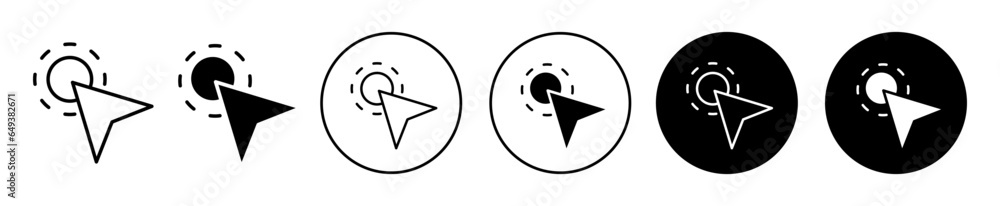 Click Point Symbol Click icon. Online web pointer for clicking symbol. Choice or section ...