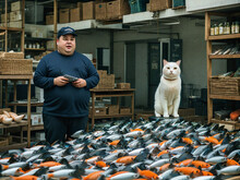 Cat Fish Factory Worker