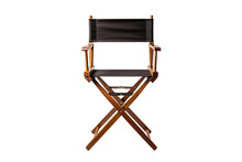 A Tall Directors Chair Isolated On A Transparent Background, Generative Ai