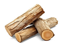Fire Logs Isolated On Transparent Or White Background, Png
