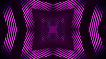 Wall Mural - Square pattern with pulsating waves of lines. Design. Pulsating hypnotic pattern with moving square lines. Changing hypnotic pattern of square lines