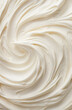 Close up of a vanilla frosting