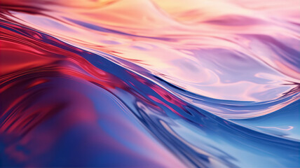 Wall Mural - Water Surface Gentle Rippling Waves Pattern Evening Sunset Light Background