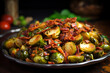 Roasted Brussels Sprouts With Crispy Bacon Bits