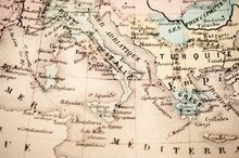 Italy, Sicily, Adriatic Sea, Greece | Atlas Classique Circa 1869 | Antique Map 