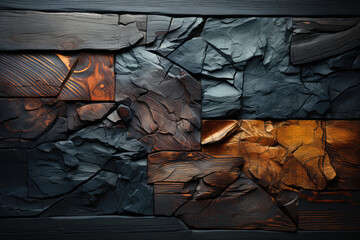 Aufkleber - Solid Wood bricks background 