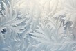 Leinwandbild Motiv Frost creates fascinating patterns on a window in winter