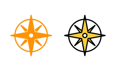 Wall Mural - Compass icon set for web and mobile app. arrow compass icon sign and symbol