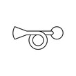 Honk Icon. Trumpet, Klaxon Symbol within Line Art Style.   