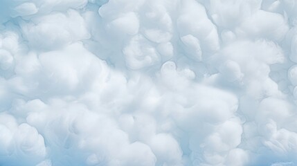 Sticker - Fluffy, white cotton cloud texture background, capturing the soft, billowy appearance of cotton candy clouds in a blue sky. Great for dreamy and whimsical design concepts.