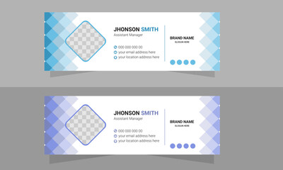 modern and minimalist email signature design, corporate mail business email signature banner, and mi