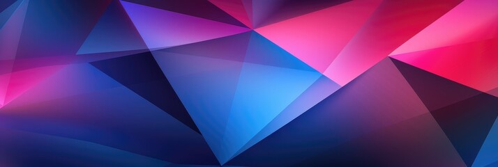Wall Mural - geometric abstract pink and blue background