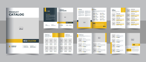 Wall Mural - product catalog or catalogue design template, minimalist product brochure template design vector, co