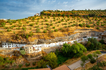 Wall Mural - Setenil de las Bodegas white village in Spain	