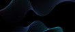 © Towhidul - Technology abstract wave lines on black background Vector wavy lines pattern smooth curve flowing dynamic blue green gradient background. futuristic graphic energy sound waves technology concept.