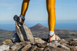 Climber's Legs and the Majestic Sugar Loaf Vista Wicklow Ireland