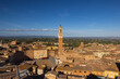 The most beautiful view of the city of Siena from the walls near