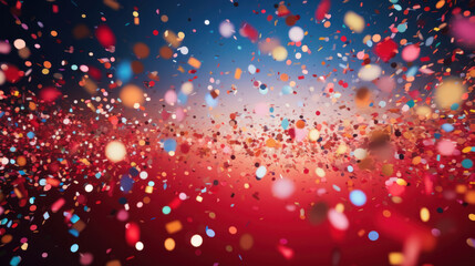 Celebration and colorful confetti party abstract background