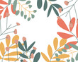 background with leaves illustration