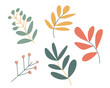 set of leaves illustration.