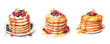  watercolor barries pancake