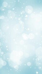 Wall Mural - magical festive silver blue winter bokeh sky background with flickering stars animation background. 