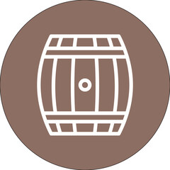 Canvas Print - Barrel Icon